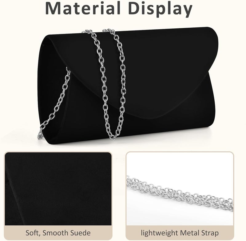 PACETAP Clutch Purses for Women, Handbags with Chain for Women Formal, Evening Bag for Wedding Party Cocktail Prom Dinner - Image 3